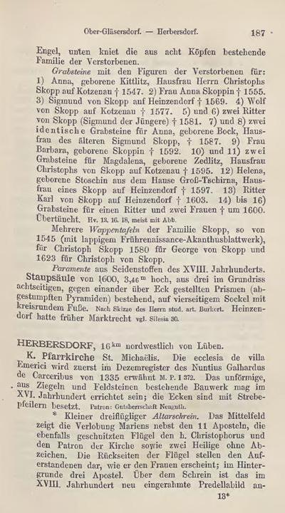 Die Kunstdenkmäler der Provinz Schlesien, Band III Regierungsbezirk Liegnitz, von Hans Lutsch, 1891