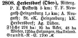 Ober-Herbersdorf in Schlesisches Güteradressbuch 1905