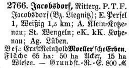 Jacobsdorf in Schlesisches Güteradressbuch 1905
