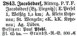 Schlesisches Güter-Adressbuch 1921 Jacobsdorf