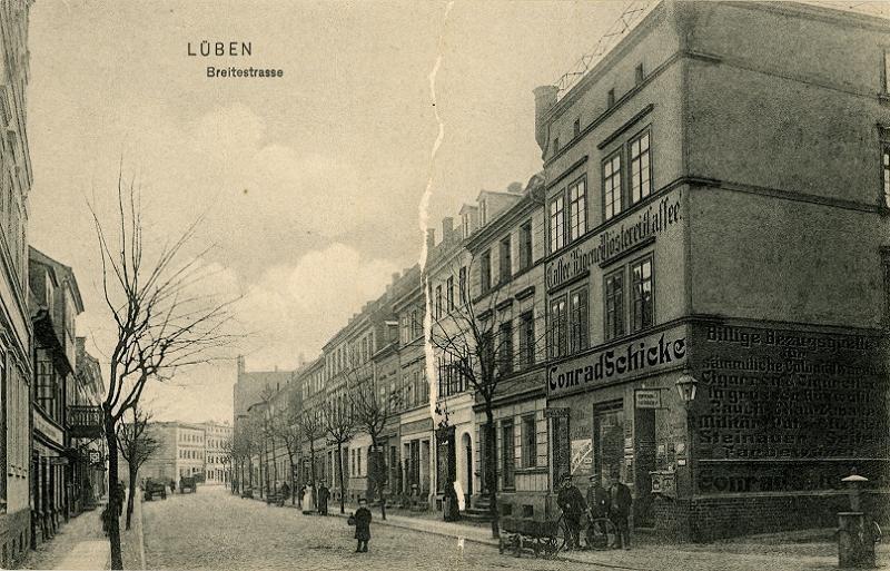 Breite Straße Lüben 1907