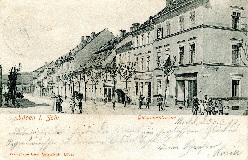 Breite Straße Lüben um 1900