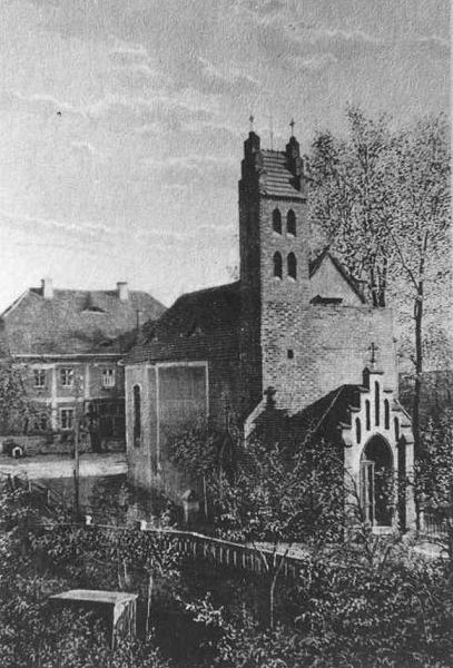 Alte katholische Kirche und Piastenschloss Lüben