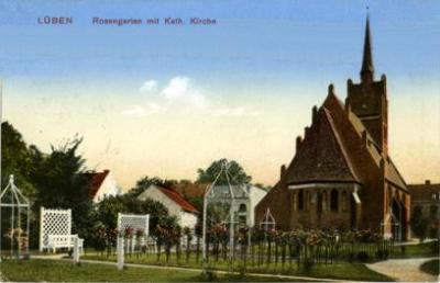 Rosengarten unmittelbar nach der Errichtung um 1908