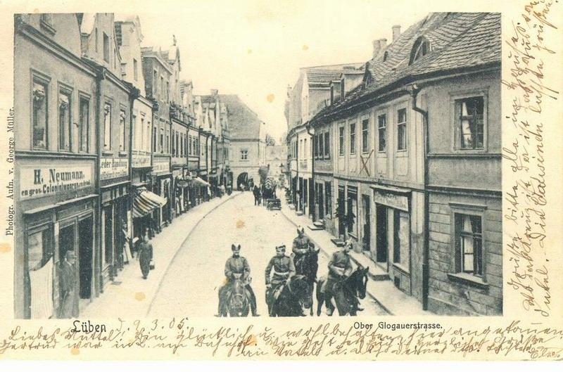 Oberglogauer Straße Lüben um 1900