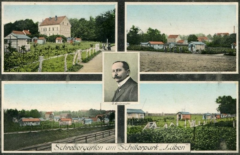 Schrebergärten in Lüben und Porträt von Gustav Anderssohn. Dank an Tomasz Mastalski!