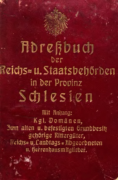 Adressbuch 1913