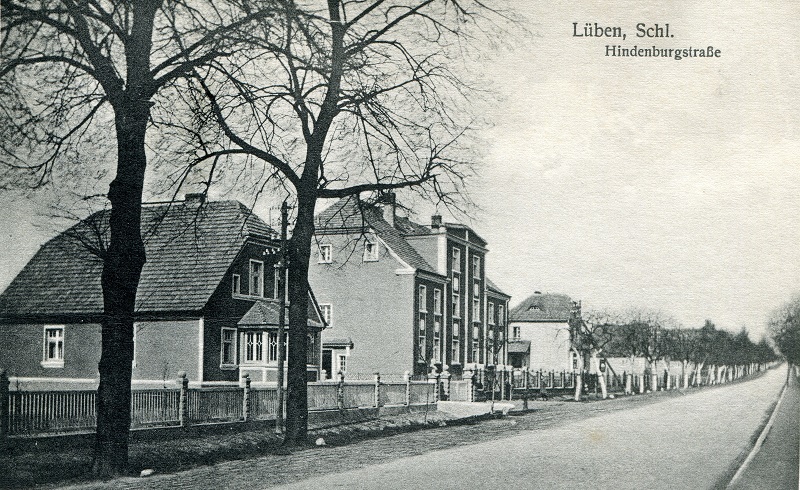 Hindenburgstraße gegenüber von Autowerkstatt Adolf Raschke