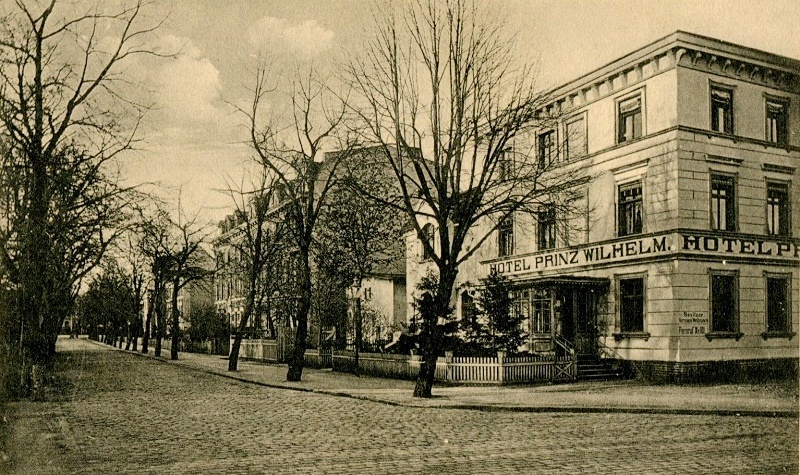 Vorwerkstraße Ecke Hotel Prinz Wilhelm am Bahnhof
