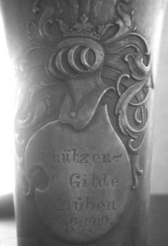 Pokal der Schützengilde Lüben vom 19.6.1910