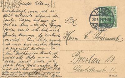 Postkarte von 1914