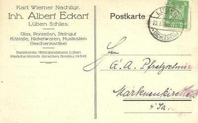 Postkarte 1926