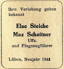 Else Steiche und Max Schattner, Lüben