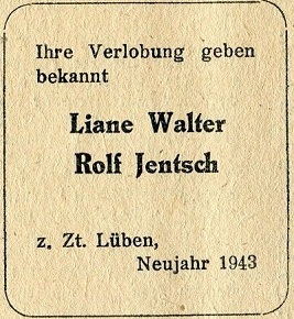 Liane Walter und Rolf Jentsch, Lüben