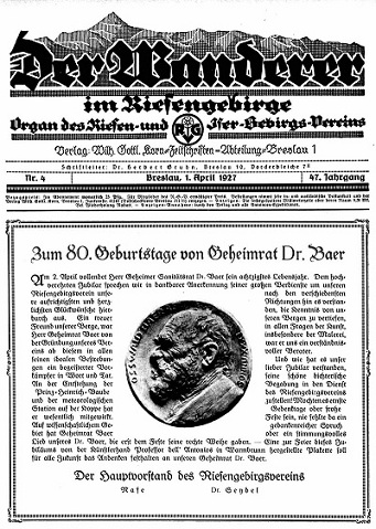 Der Wanderer im Riesengebirge 4/1927