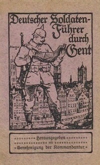 Soldatenführer durch Gent, 1916