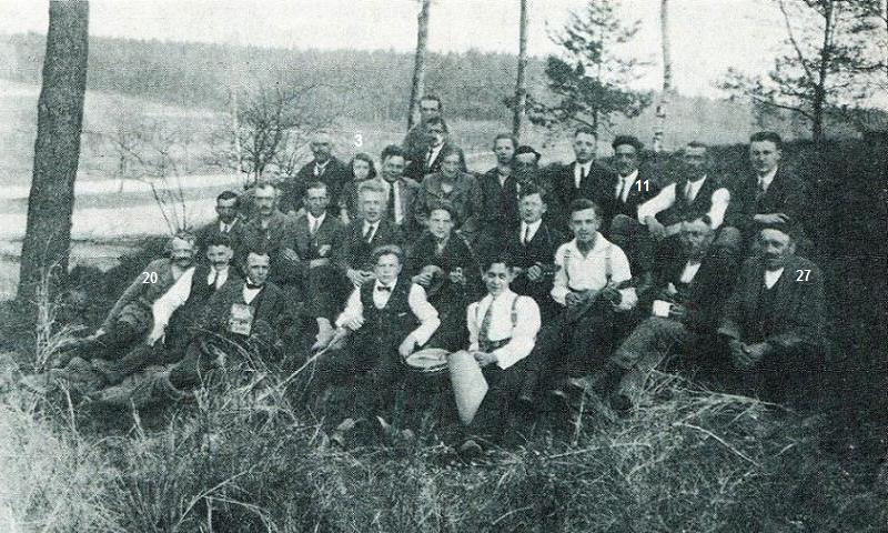 Ausflug des Lübener Arbeiter-Gesangsvereins um 1928/29