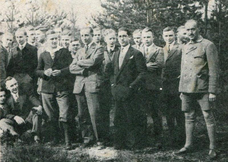 Abitur-Jahrgang 1930 mit Klassenlehrer Dr. Treblin im März 1929