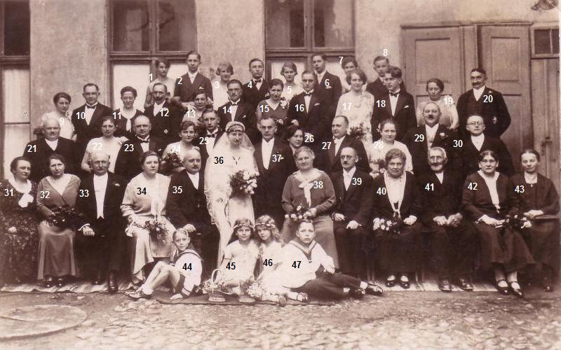 Hochzeit Käte John und Ernst Lorkowski 1930