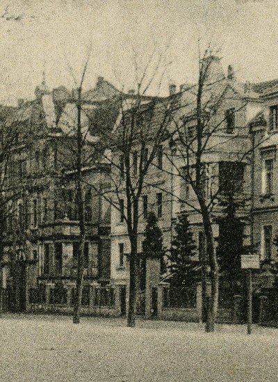 Haynauer Str. 8a, Ausschnitt aus einer Ansichtskarte der Haynauer Straße