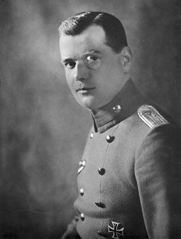 Günther Hübner als junger Leutnant im 1. Weltkrieg