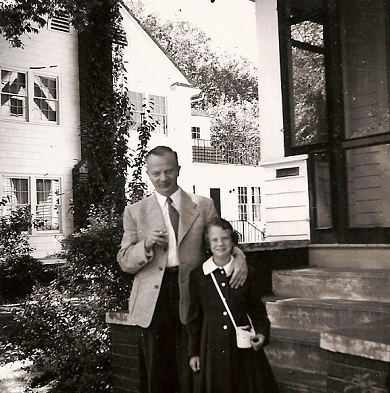 Hans Freudenthal mit seiner Tochter Claire
