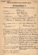 Hans Kottusch, wiss. Hilfslehrer und Alumnatsinspektor, 1914 Probejahr in Lüben, 1917 gefallen