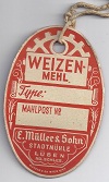 Mehlmarke zur Kennzeichnung der Mehlsäcke