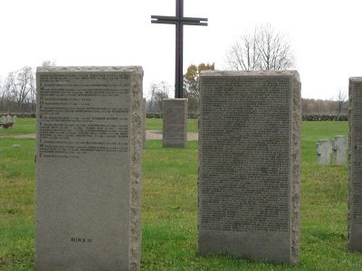 Namenstafel für Erich Siems auf dem Soldatenfriedhof Korpowo