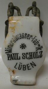 Paul Scholz Mineralwasserfabrik Lüben/Schlesien