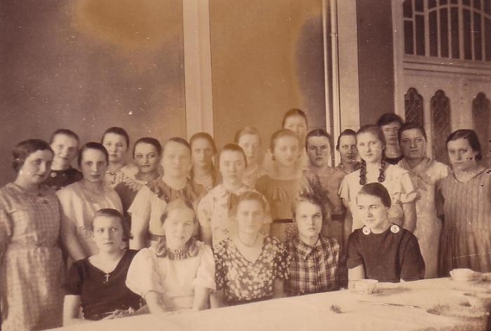 1936 auf der Haushaltungsschule in Grünberg