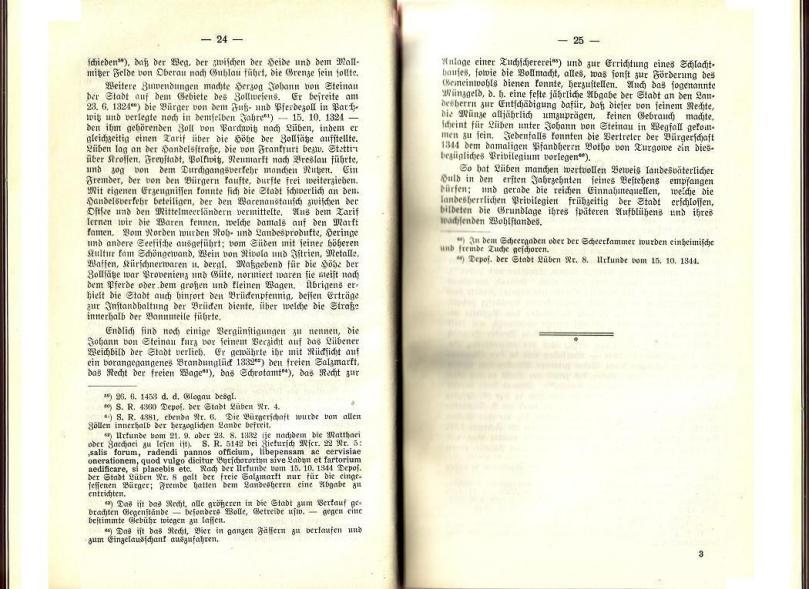 Konrad Klose, Geschichte der Stadt Lüben, Verlag Kühn Lüben, 1924, S. 24/25