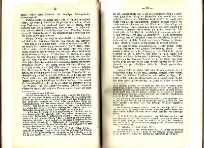 Konrad Klose, Geschichte der Stadt Lüben, Verlag Kühn Lüben, 1924, S. 32/33