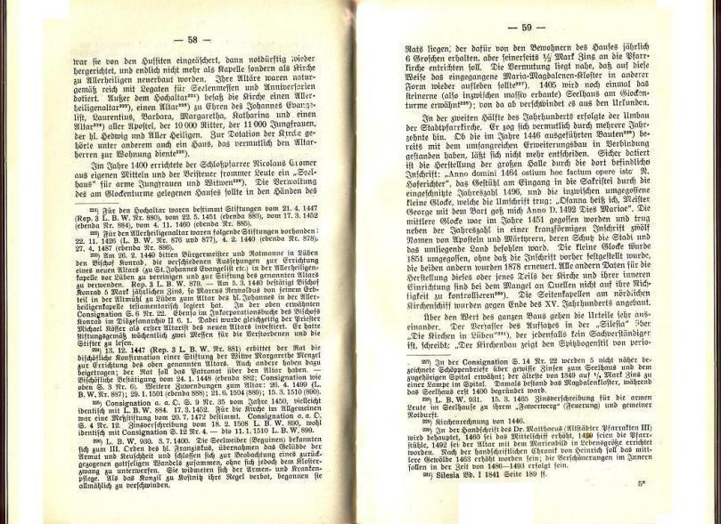 Konrad Klose, Geschichte der Stadt Lüben, Verlag Kühn Lüben, 1924, S. 58/59