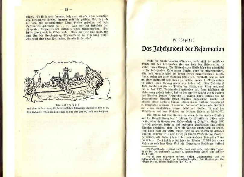 Konrad Klose, Geschichte der Stadt Lüben, Verlag Kühn Lüben, 1924, S. 72/73