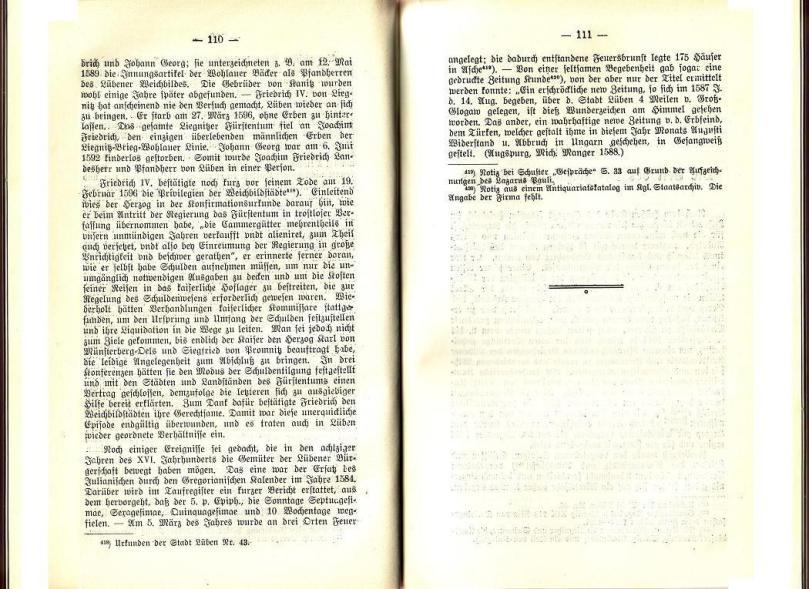 Konrad Klose, Geschichte der Stadt Lüben, Verlag Kühn Lüben, 1924, S. 110/111