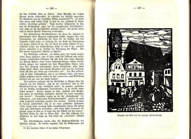 Konrad Klose, Geschichte der Stadt Lüben, Verlag Kühn Lüben, 1924, S. 146/147