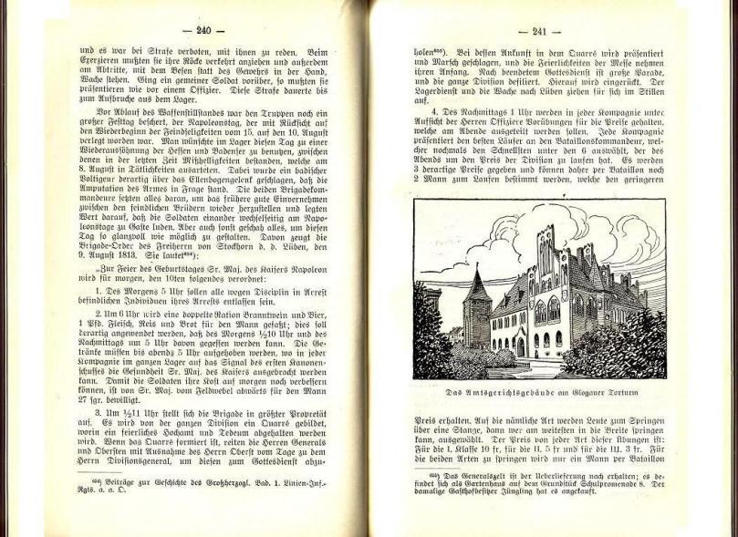 Konrad Klose, Geschichte der Stadt Lüben, Verlag Kühn Lüben, 1924, S. 240/241
