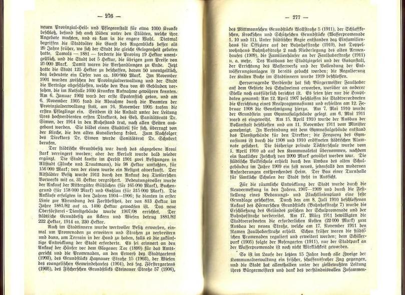 Konrad Klose, Geschichte der Stadt Lüben, Verlag Kühn Lüben, 1924, S. 276/277