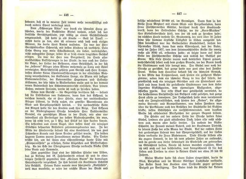 Konrad Klose, Geschichte der Stadt Lüben, Verlag Kühn Lüben, 1924, S. 446/447