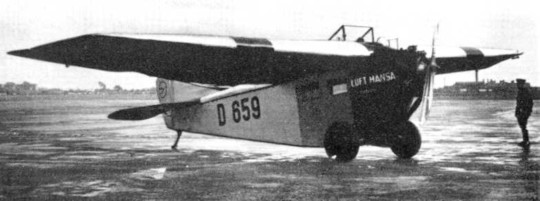 Focke-Wulf A 16 D-659, abgestürzt mit dem Flieger Wilhelm Przibilla aus Breslau am 27.2.1933 bei Barschau