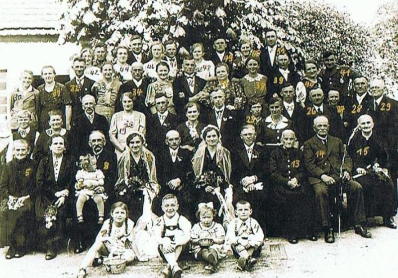 Doppelhochzeit der beiden Wittig-Schwestern am 29.5.1939 in Braunau