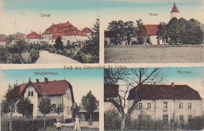 Schloss, Kirche, Schwesternhaus, Pfarrhaus