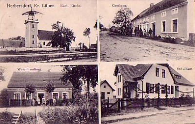 Katholische Kirche, Gasthaus, Warenhandlung Karl Walter, Schulhaus