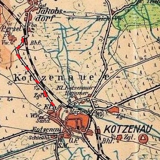 Der 7 km lange Weg zwischen Jakobsdorf und Kotzenau