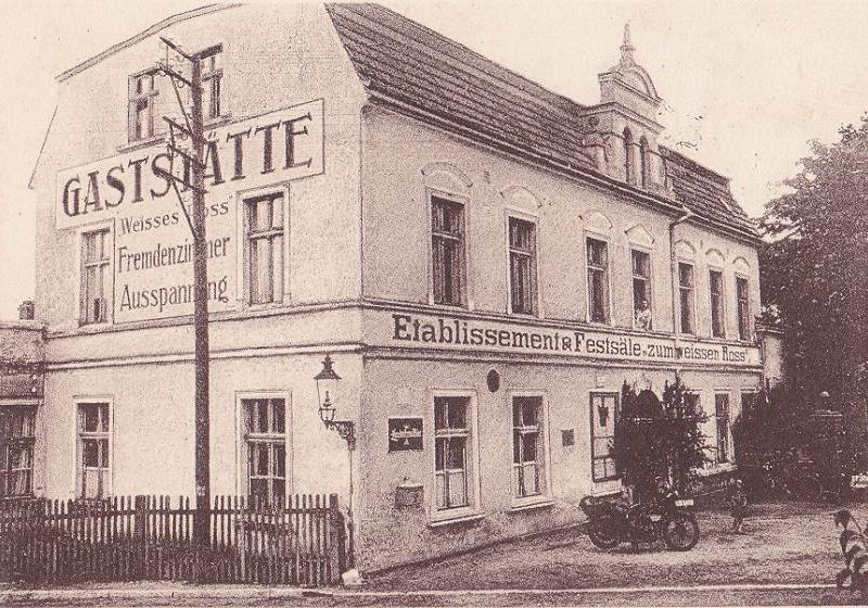 Gasthaus zum weißen Roß, Primkenauerstraße, Inhaber Paul Hammer