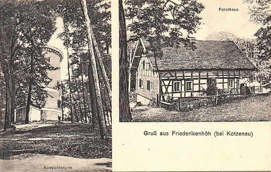 Aussichtsturm Friederikenhöhe um 1928