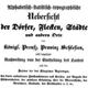 Übersicht über alle schlesischen Orte von J. G. Knie, Breslau 1845