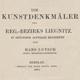 Die Kunstdenkmäler der Provinz Schlesien, Band III Regierungsbezirk Liegnitz von Hans Lutsch, 1891