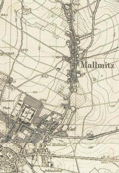 Messtischblatt Mallmitz 1933